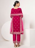 Rani Pant Style Suit in Velvet with Embroidered - 1