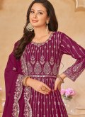 Rani Salwar Suit in Faux Georgette with Embroidered - 3