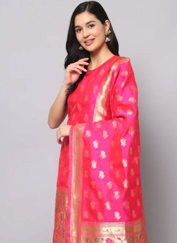 Rani Salwar Suit in Silk with Jacquard Work