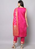 Rani Salwar Suit in Silk with Jacquard Work - 2