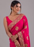 Rani Trendy Saree in Vichitra Silk with Thread Work - 1