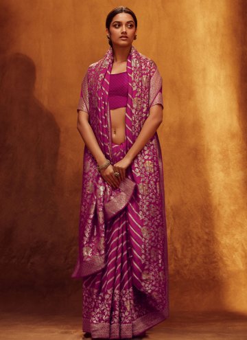 Rani Viscose Woven Designer Saree
