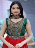 Red Patola Silk Designer Trendy Salwar Kameez for Ceremonial - 1