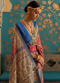 Red Patola Silk Woven Designer Saree for Reception - 1
