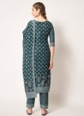 Remarkable Embroidered Muslin Sea Green Salwar Suit - 2