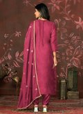 Remarkable Embroidered Organza Rani Pant Style Suit - 2