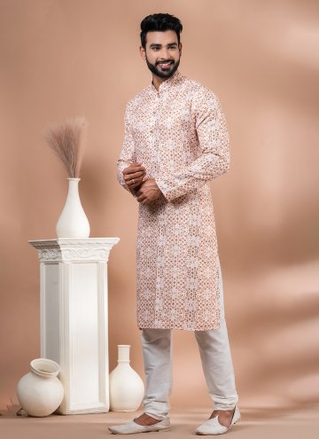 Remarkable Multi Colour Cotton  Digital Print Kurta Pyjama for Engagement