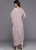 Rose Pink Silk Blend Embroidered Trendy Salwar Suit - 2