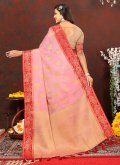 Rose Pink Soft Cotton Designer Designer Saree - 2