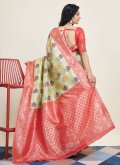 Sea Green Banarasi Woven Classic Designer Saree for Ceremonial - 2