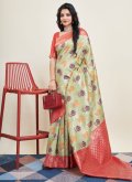 Sea Green Banarasi Woven Classic Designer Saree for Ceremonial - 3