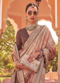 Silk Classic Designer Saree in Multi Colour Enhanced with Digital Print - 1