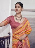 Silk Designer Saree in Multi Colour Enhanced with Digital Print - 1
