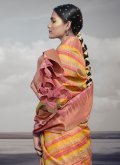 Silk Designer Saree in Multi Colour Enhanced with Digital Print - 2