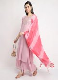 Thread Cotton  Pink Palazzo Suit - 2