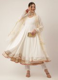 White Cotton  Designer Trendy Salwar Suit for Ceremonial - 3