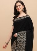 Woven Banglori Silk Black Designer Saree - 1
