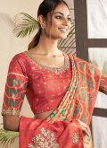 Woven Bhagalpuri Silk Multi Colour Contemporary Saree - 1
