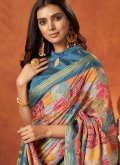 Woven Crepe Silk Multi Colour Classic Designer Saree - 1
