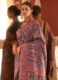 Woven Pashnima Silk Multi Colour Designer Saree - 1