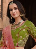 Woven Silk Green Designer Saree - 1