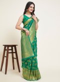 Woven Silk Green Silk Saree - 2