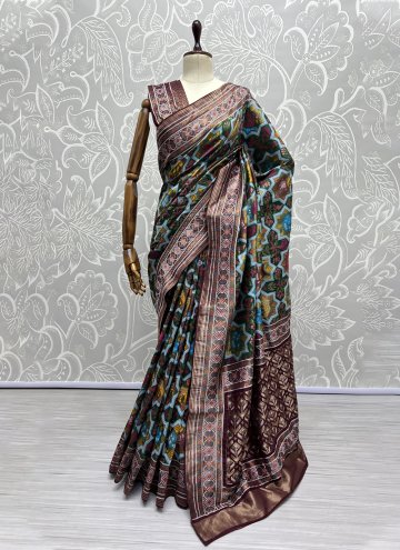 Woven Silk Multi Colour Contemporary Saree