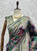 Woven Silk Multi Colour Designer Saree - 1