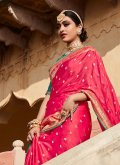 Woven Silk Pink Classic Designer Saree - 1
