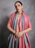 Woven Tussar Silk Grey Trendy Saree - 2