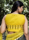 Yellow Classic Designer Saree in Cotton  with Digital Print - 2