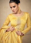 Yellow Silk Embroidered Trendy Salwar Kameez - 2
