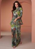Alluring Multi Colour Cotton Silk Sequins Work Designer Kurti for Ceremonial - 2