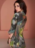 Alluring Multi Colour Cotton Silk Sequins Work Designer Kurti for Ceremonial - 3