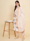 Alluring White Cotton  Printed Trendy Salwar Suit - 2