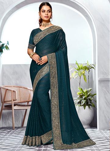 Art Silk Classic Designer Saree in Morpeach Enhanced with Embroidered