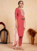 Attractive Pink Silk Embroidered Trendy Salwar Kameez - 2