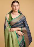 Blue Patola Silk Jacquard Work Classic Designer Saree - 1