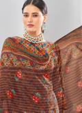 Brown Trendy Salwar Kameez in Cotton  with Digital Print - 1