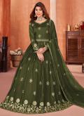 Charming Green Art Silk Embroidered Salwar Suit - 2