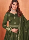 Charming Green Art Silk Embroidered Salwar Suit - 3