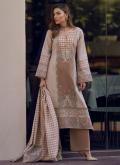 Dazzling Beige Cotton Lawn Digital Print Trendy Salwar Suit for Ceremonial - 2