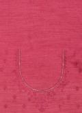 Dazzling Embroidered Satin Silk Pink Trendy Saree - 3