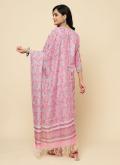 Dazzling Pink Blended Cotton Floral Print Trendy Salwar Suit - 2