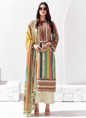 Digital Print Cotton Lawn Multi Colour Trendy Salwar Suit