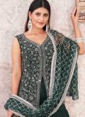 Embroidered Georgette Green Trendy Salwar Kameez - 3