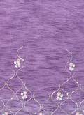Fab Purple Organza Embroidered Trendy Saree for Ceremonial - 3