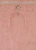 Glorious Embroidered Organza Rose Pink Trendy Saree - 3