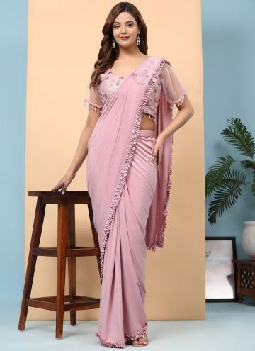 Glorious Pink Imported Embroidered Classic Designe