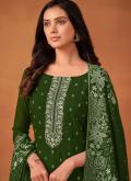 Green color Georgette Trendy Salwar Kameez with Embroidered - 1